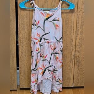 Crazy 8 Tropical Floral Kids Dress Shorter In Front then In The Back